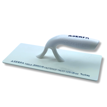 Терка штукатурная пластиковая 12,5/28 см Ready Plaster Trowel Open Handle, белая (331)