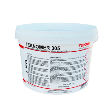 Гидроизоляция акриловая эластичная Teknomer 305 для балконов и террас, 3 кг