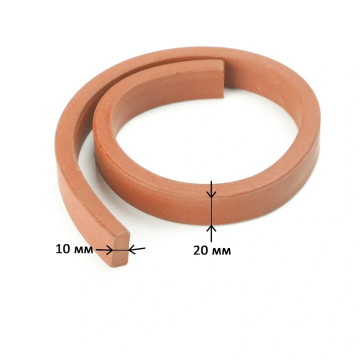 Бентонитовый шнур для гидроизоляции и герметизации рабочих швов 10х20 мм, красный цвет, 5 м.п.